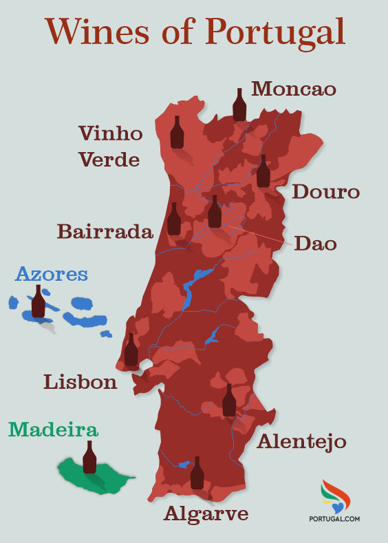 portugal wine maps