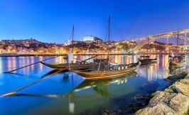 Porto's Traditional boats on the Douro river in Porto