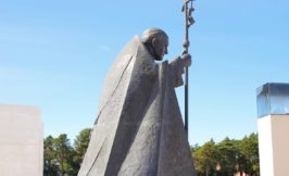 Pope statue in Fatima - Portugal