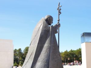 Pope statue in Fatima - Portugal