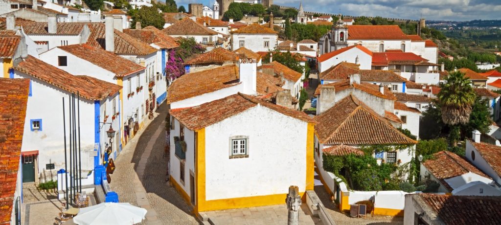 Travel to Medieval town of Obidos - North of Lisbon - Portugal