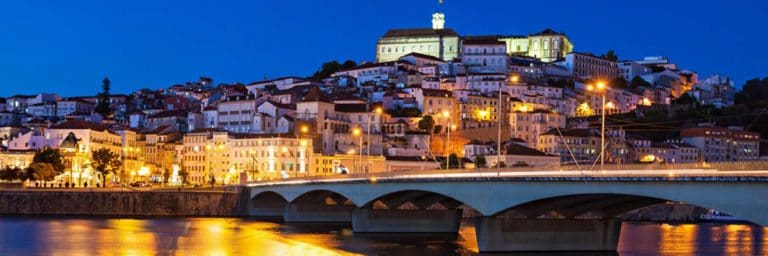 Porto city at night