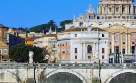 Vatican view from bridge