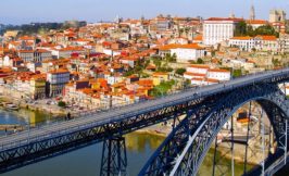 Porto with D. Luis I bridge in the foreground - Portugal