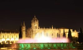 Jeronimos monastery and fountain at night - Portugal blog and news|Portugal.com