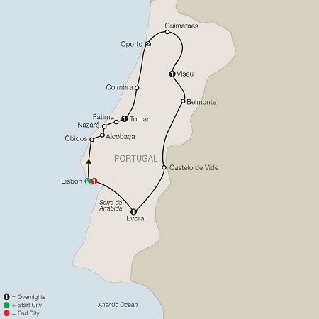 portuguese escape package map
