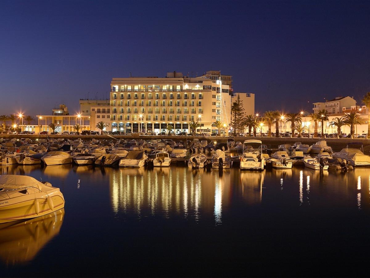 hotel eva faro algarve portugal waterfront night