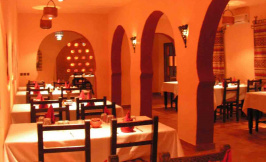 hotel chergui kasbah erfoud morocco dining room restaurant