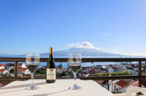 horta, faial, azores, portugal wine view pico mountain