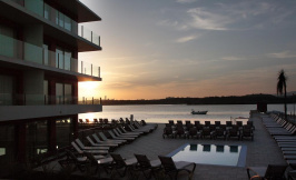 agua hotel riverside algarve portugal sunset view